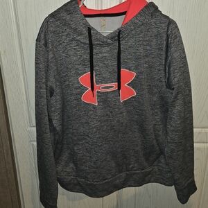 Under Armour Women's Gray Sweater with Pink Logo